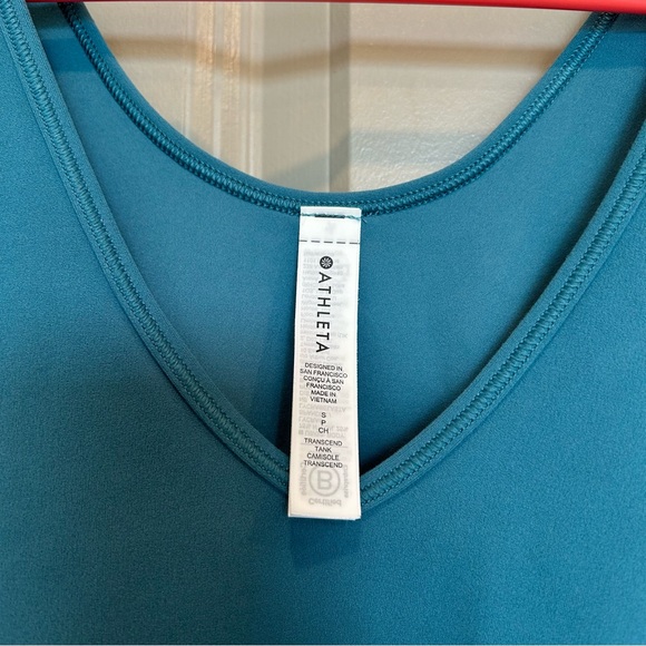 Athleta Transcend Tank Top Borealis Blue Size Small - Picture 3 of 3